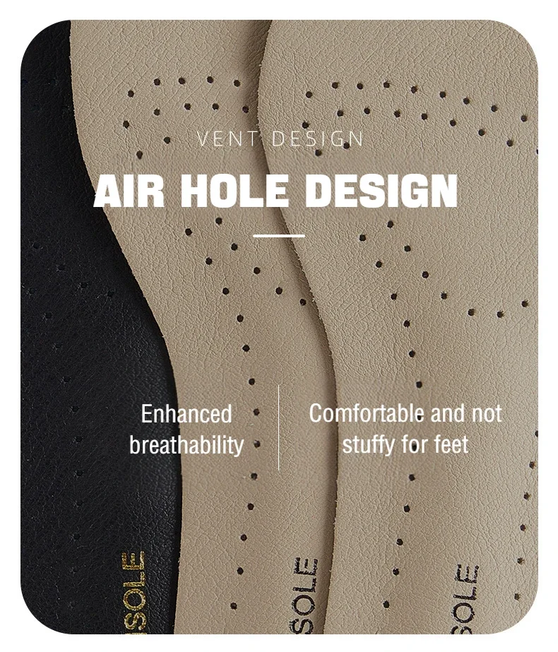 Leder-Einlegesohlen für Damen, weiche, rutschfeste Schuhpolster, bequeme Einlegesohle zur Fußgewölbeunterstützung für Füße, Plantarfasziitis, Linderung von Schuheinlagen – Detail 8