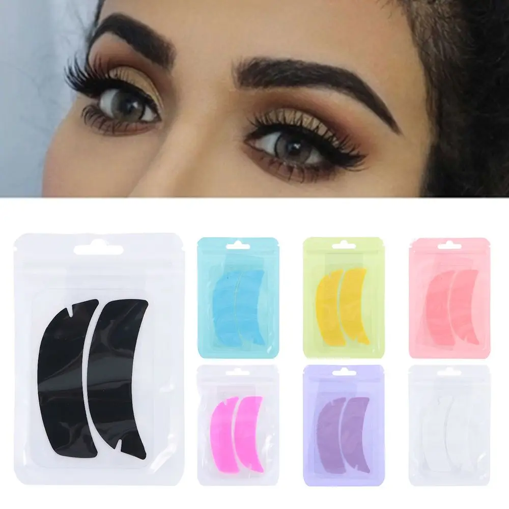 Coussinets en silicone réutilisables pour les yeux, accessoire de maquillage pour cils