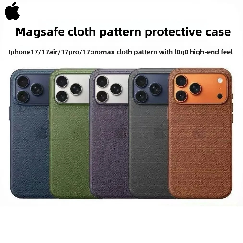 Funda Original TechWoven Magsafe para Apple iPhone 17 Pro Max, para 17 Pro Air, Cubierta Magnética con Botón para Cámara