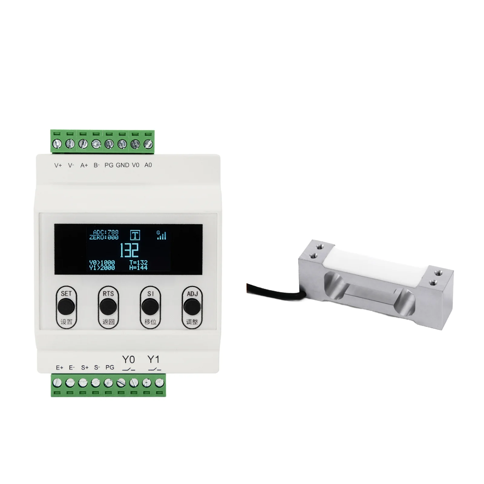 

Cantilever Beam Type Weighing Sensor with Transmitter Load Cell Amplifier Test Tension and Compression 5KG 10KG 20KG