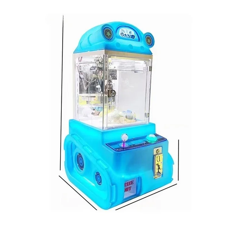 Customized Colorful Mini Coin-Operated Claw Crane Machine Metal Cabinet Arcade Game With Dolls For Kids Children Shopping Mall