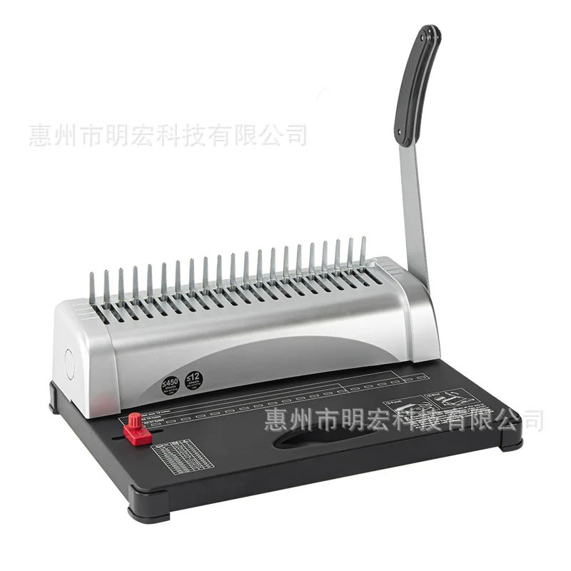 Binders & Stitchers Binding Equipment Manual 21-Hole Comb Binder, Plastic Comb Clip A3 A4 Voucher, Film Bidding Document Puncher