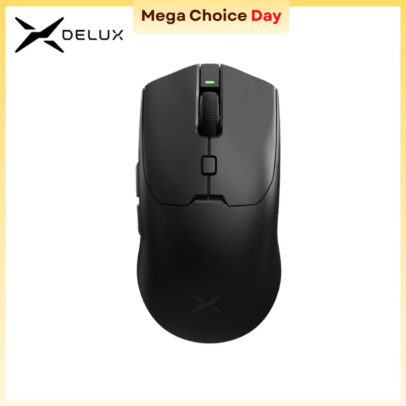 Delux M700 Ultra 8K Wireless Gaming Mouse PAW3950 30000DPI 59g Lightweight 8K Polling Rate TTC Gold Encoder for PC Laptop Gamer
