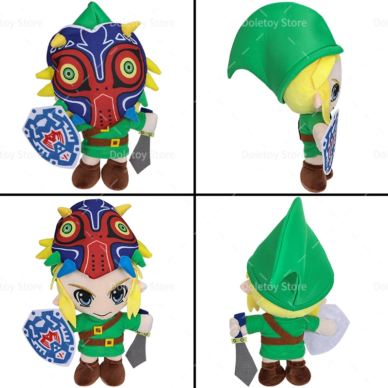 ขายร้อนอะนิเมะ Plush Link Boy ที่ถอดออกได้หมวกหน้ากากตุ๊กตาสัตว์ Plushie ตุ๊กตาอุปกรณ์ต่อพ่วงคอลเลกชันเด็กผู้ใหญ่พัดลมของขวัญ