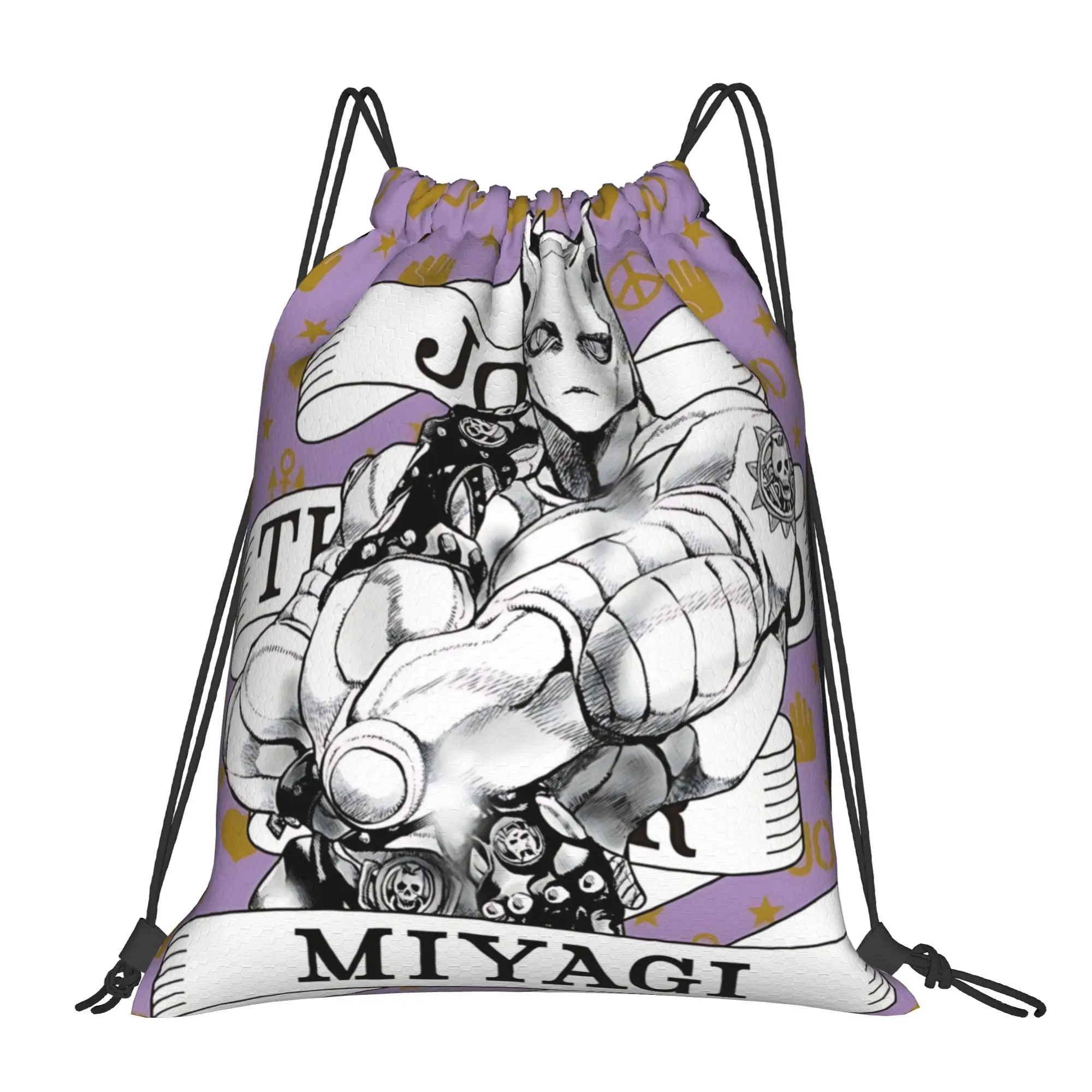 gym Pouch Jojo's Bizarre Adventure World  Drawstring Bags Men Women Storage Backpack Teenager Travel Bag Multi-function Pocket