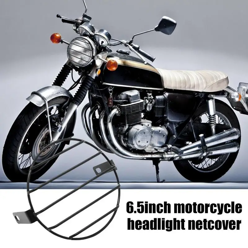 Headlight Grill Guard Motorcycle Protector Mesh Grill Cover Universal Back Light Motorbike Grill Guard Automobiles Accessories