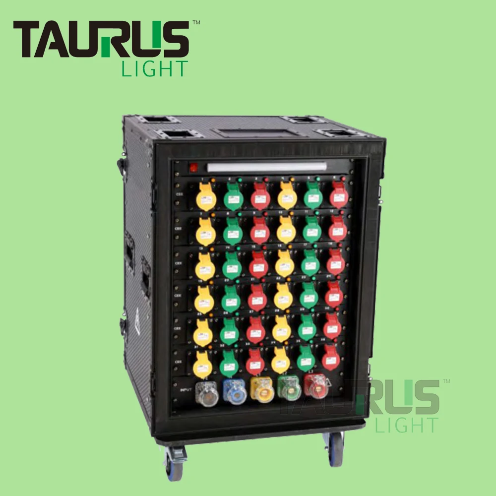 

36 Channel CEE Power Rack 36x16A CEE 3Pin Output 5Pin 400A Inoput Power Distribution Box