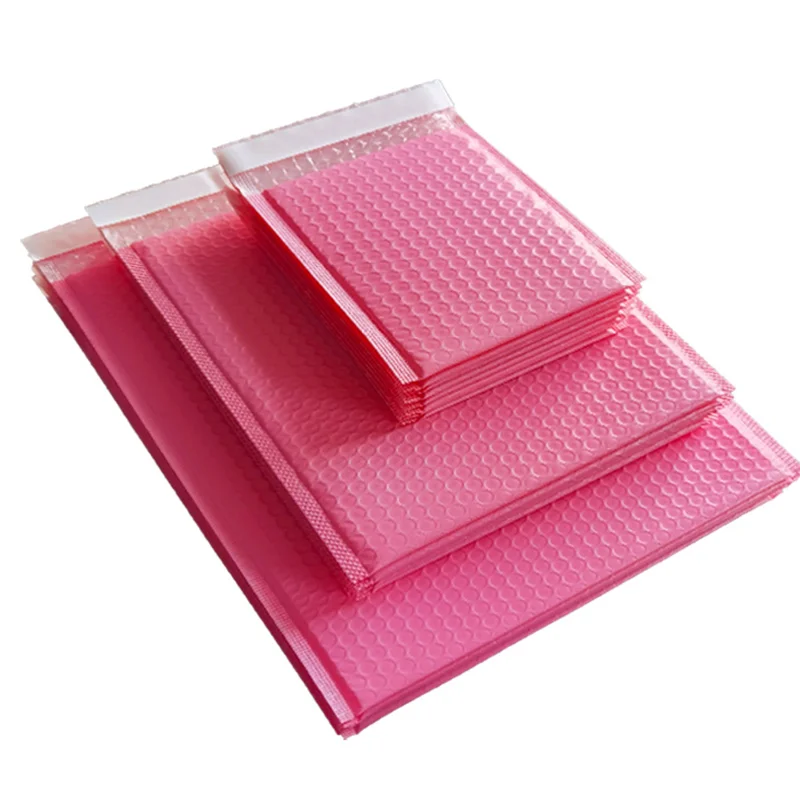 Pink Waterproof Coextruded Bubble Mailers, Thick Padded Self‑Adhesive Durable Shipping Mailing Envelopes for Small Goods