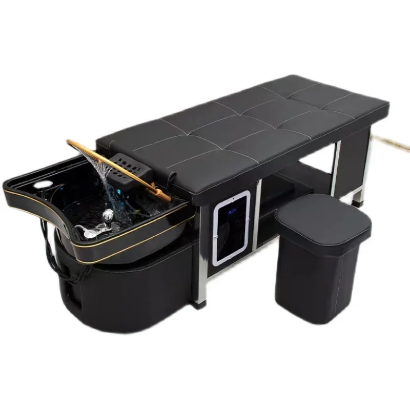 

Premium Ceramic basin haircut shampoo bed constant temperature water circulation fumigation with water heater beauty