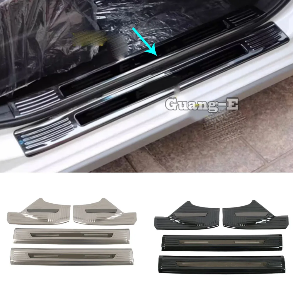 For Nissan Qashqai J12 2022 2023 2024 2025 Inner Door Sill Scuff Plate Cover Frame Decoration Stick Threshold Pedal Accessories