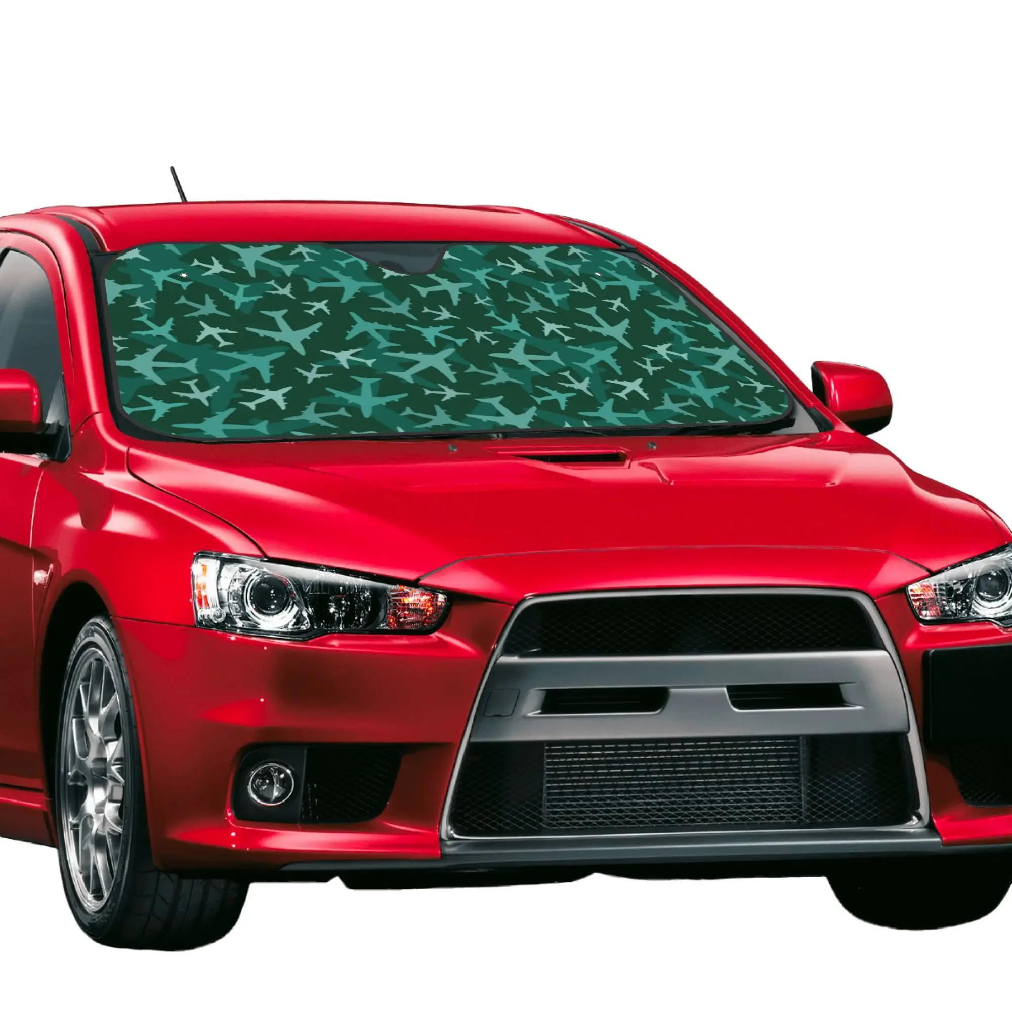 Aviation Airplane Pilot Camouflage Car Front Window Sun Shade Heat Insulation Cover Portable Covers Car Solar Protection