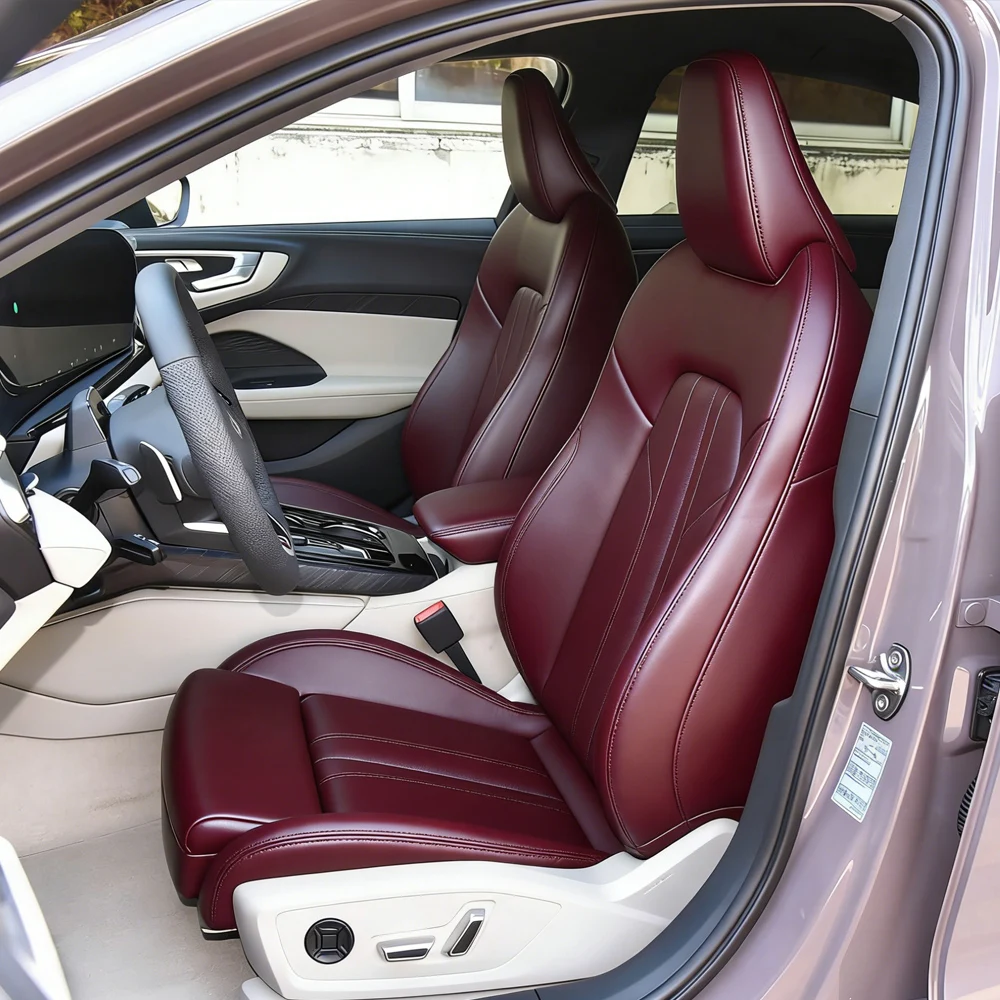 

Индивидуальные чехлы для сидений Audi A5 Sportback B10 2026-2027 из искусственной кожи, полный комплект, полностью закрывающие сиденья