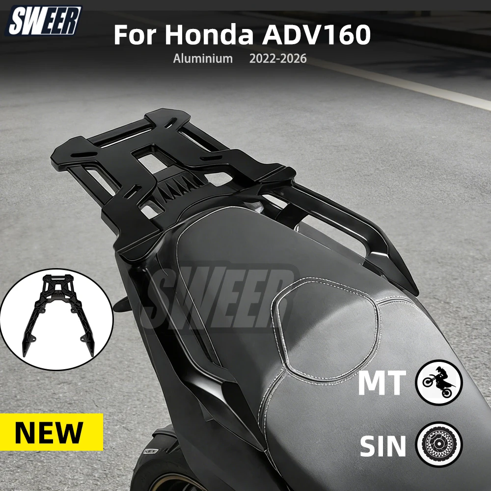 

Аксессуары для Honda ADV160 Adv160 2022-2023 Motorfiets Aluminium Hoge Kwaliteit Duur Voibagagerek Achter Opslag Plank Accessoires