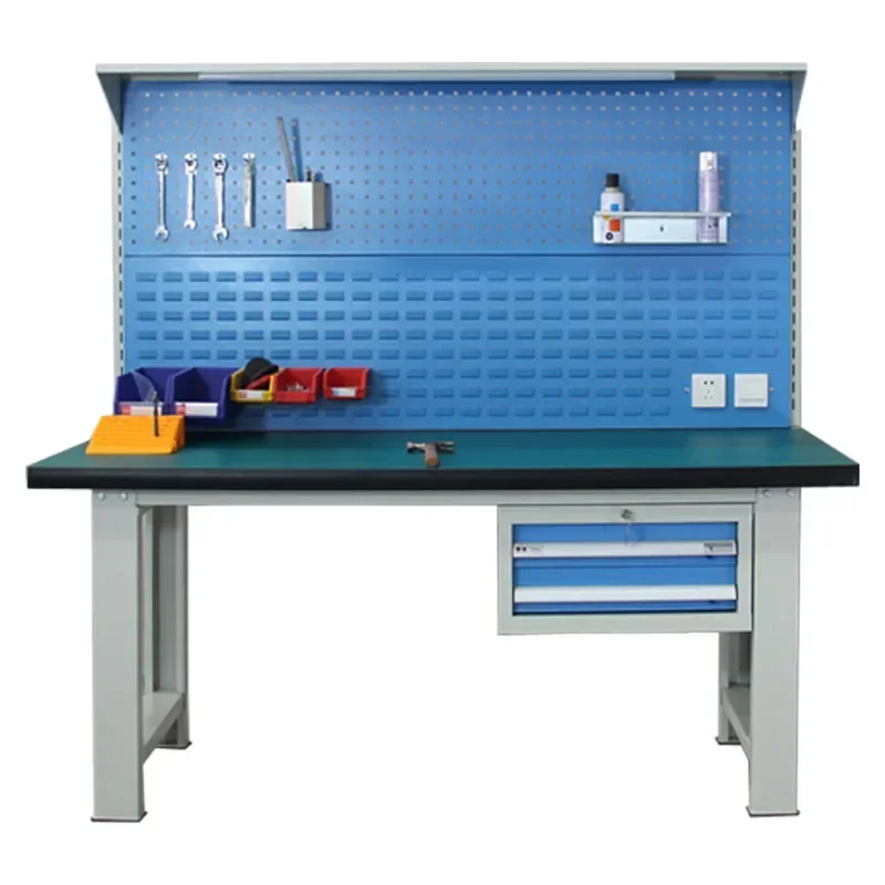 Workbench maintenance bench electrician training table experimental inspection workbench with light