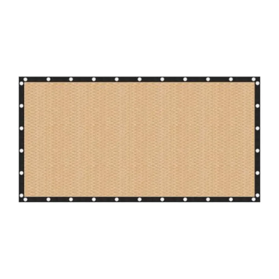 

Shade Fabric Sun Shade Cloth Privacy Screen with Grommets for Patio Garden Pergola Cover Canopy 10x14 FT, Wheat