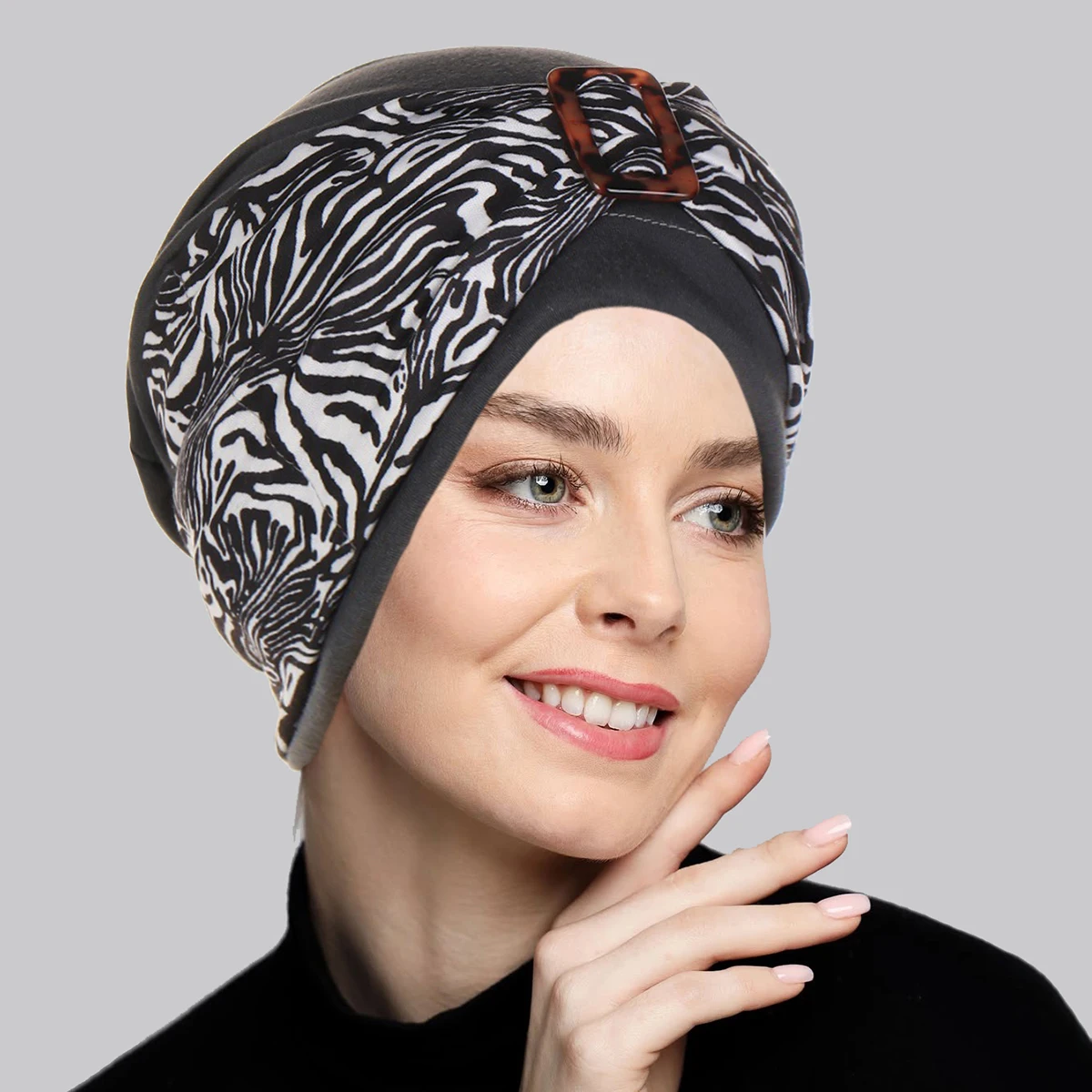 Fashion Print Vrouwen Moslim Hijab Caps Wrap Head Indian Tulband Motorkap Mode Hoofdtooi Islamitische Kleding Accessoires