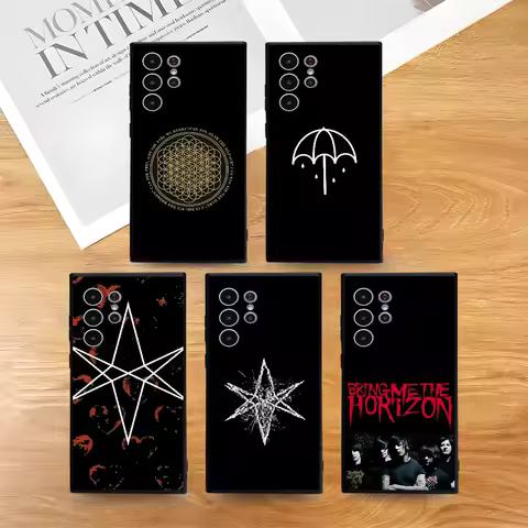 Bring Me The Horizon B-Bring Me The H-Horizon Phone Case Skin-Friendly Soft TPU Case Compatible With Samsung S21/S22/S23/S24/S25