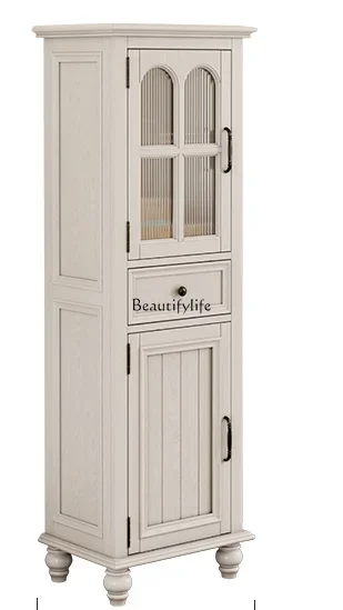 

FG40American solid wood against the wall, living room wine cabinet, storage display cabinet