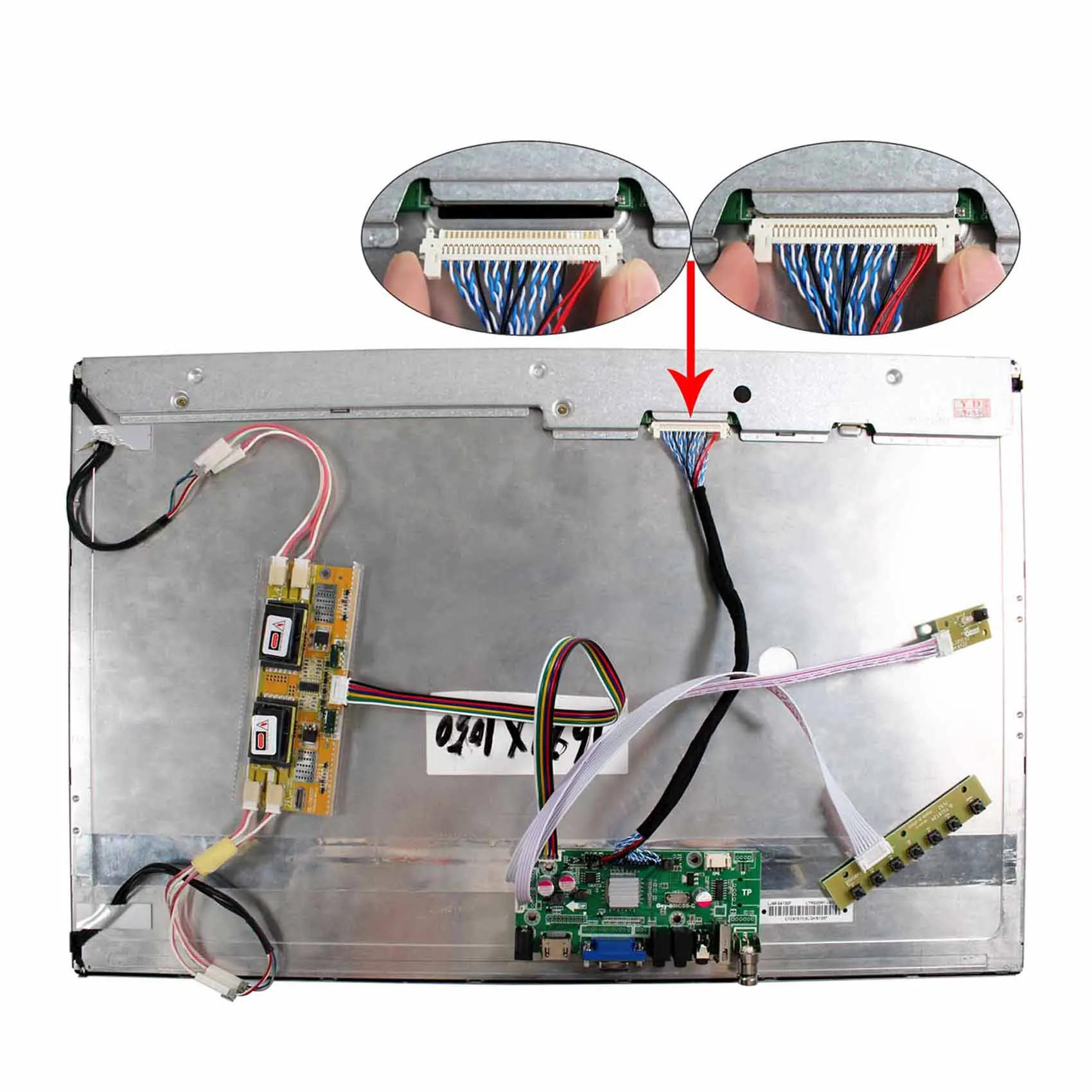 HD-MI VGA 2AV USB وحدة تحكم بشاشة إل سي دي مجلس العمل مع 21.5 بوصة 1920x1080 M215HW01 V0 V1 V9 M215HW03 V0 HM215WU1-300 LM215WF1-TLA1
