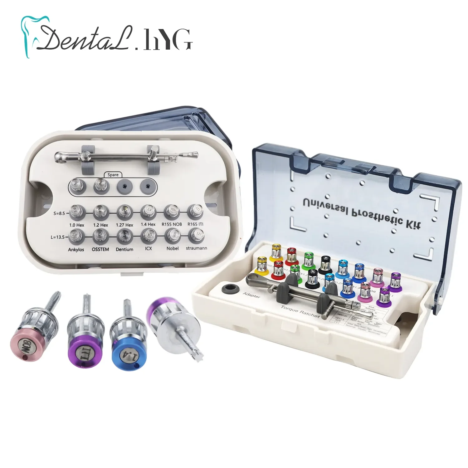 High Qulity Dental Universal Implant Torque Screwdrivers Wrench Dental Implant Restoration Tool Kit 10-70NCM