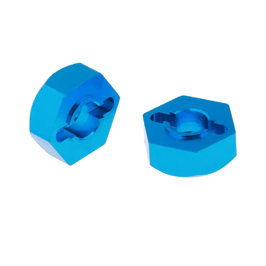 Wheel Hex 12mm Hexagonal Hub Metal Blue Lightweight Upgrade for Wltoys 12428 FY-03 1 12 Crawler Buggy