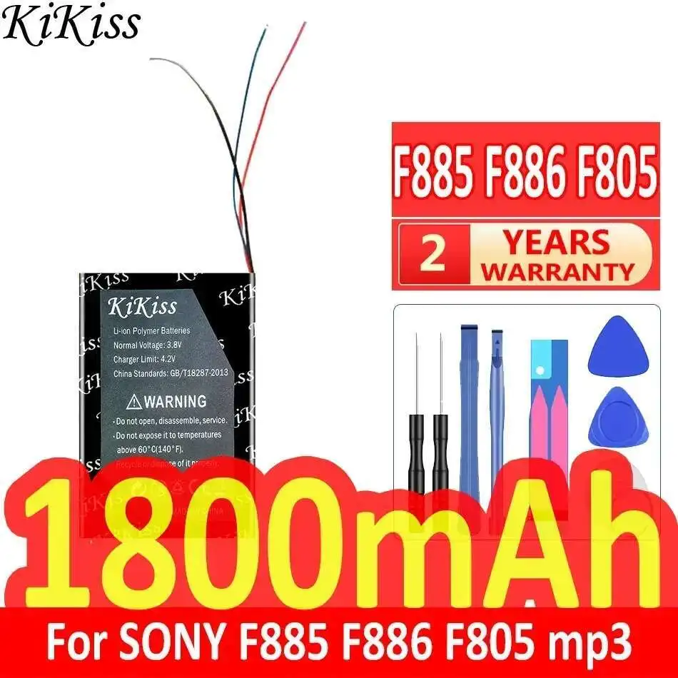 

Fast Charging High Compatibility Mp3 Mp4 Battery For Sony F885 F886 F805 3 Wire 1800Mah