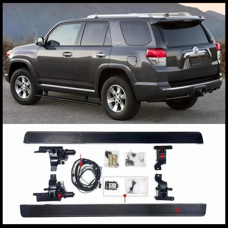 

For TOYOTA 4Runner 2010-2024 Electric Side Step Motor Power Switch Automatic Running Board High Quality Aluminum Pedals