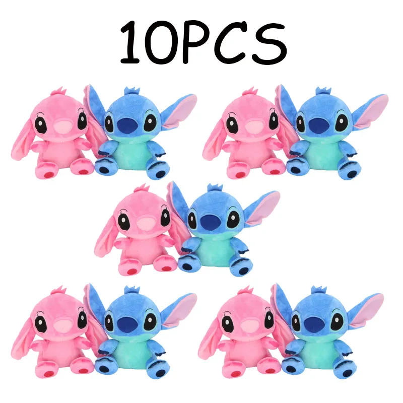 Disney 20cm Lilo i Stitch Pluszowe Maskotki, Kreskówkowe Pluszowe Lalki, Anime Pluszaki, Zabawki dla Niemowląt, Kawaii Prezent Urodzinowy dla Dzieci