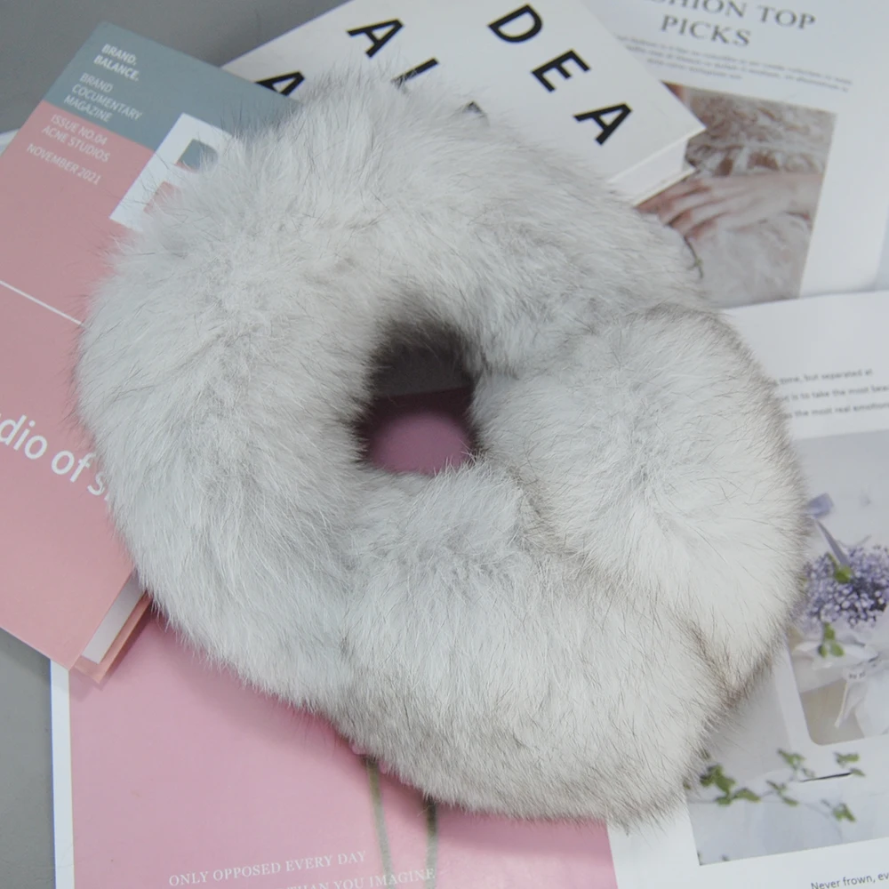 Real Fox Fur Earmuffs Cute Soft Plush Earmuffs Winter Warm Earmuffs Women's Men's Earmuffs Outdoor Cold Protection Earmuffs