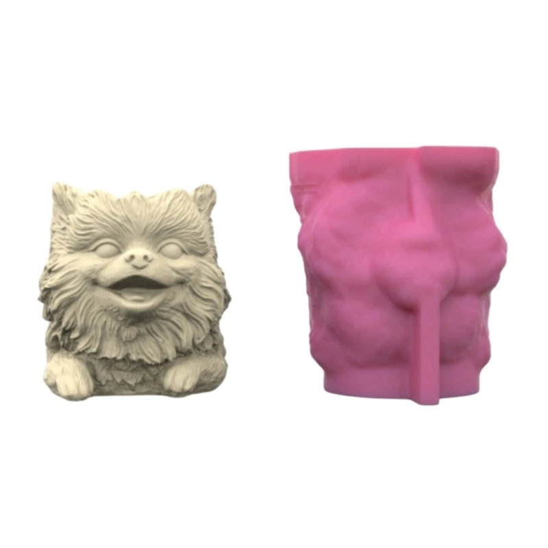 

Silicone Mould for Making Dog Shaped Succulent Plant Container Flower Pots Mold Dropsale