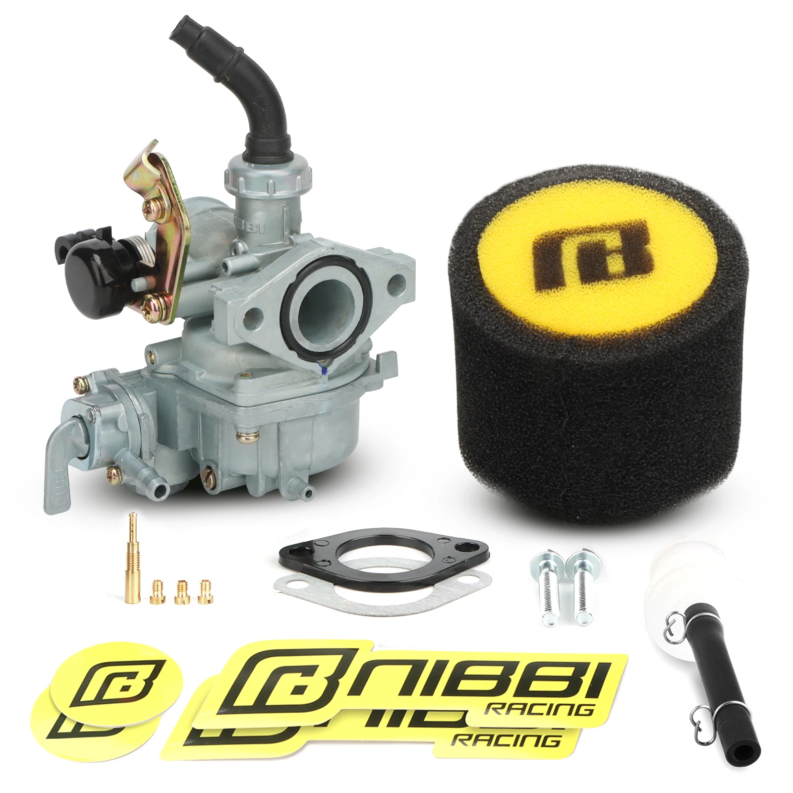 NIBBI Motorrad-Vergaser PZ19mm Vergaser 35mm Schwamm-Luftfilter für DY100 Sun Locomotive 50cc-125cc ATV Dirt Bike Roller Motor – Detail 7