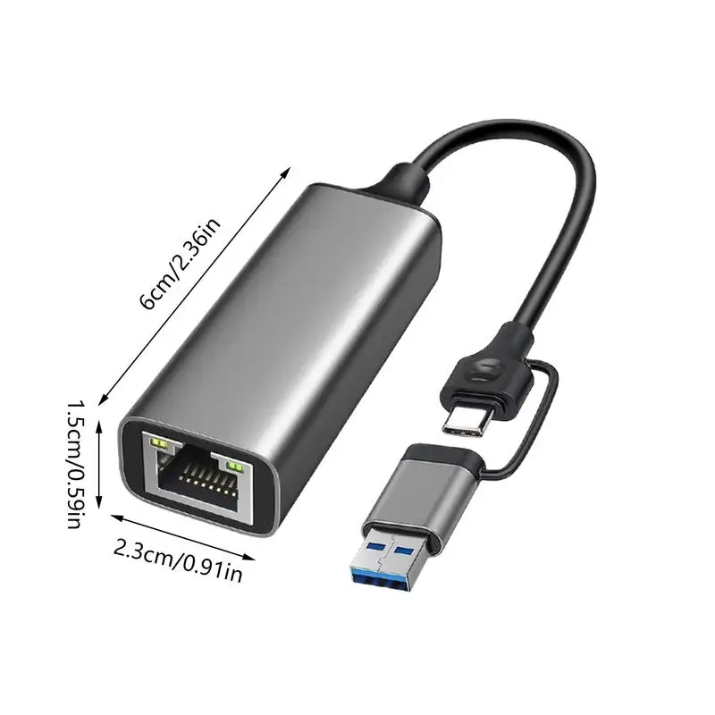 Adaptador de rede ethernet plug & play adaptador ethernet gigabit para jogos vídeos transferência rápida driver de rede de computador estável para