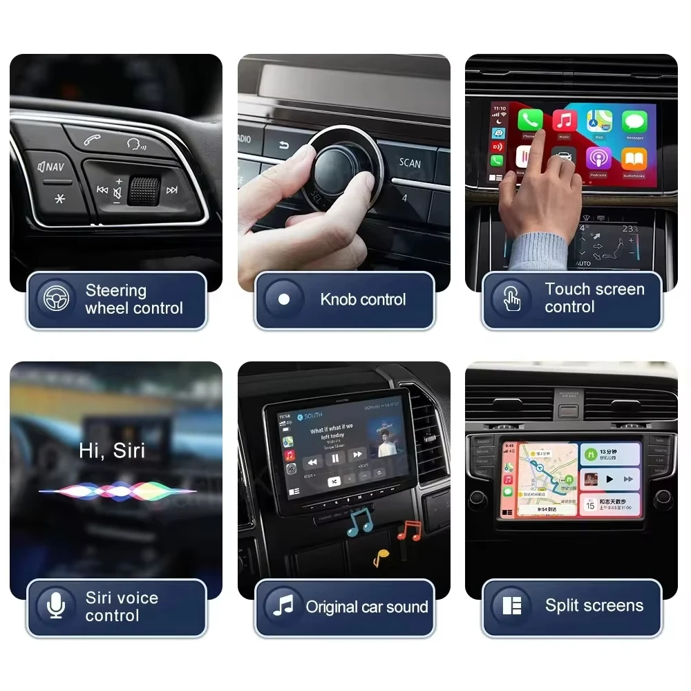 2026 CarPlay Smart Ai Box Android Wireless CarPlay Android Auto Adapter For Netflix For YouTube Car Intelligent Systems 5G WiFi