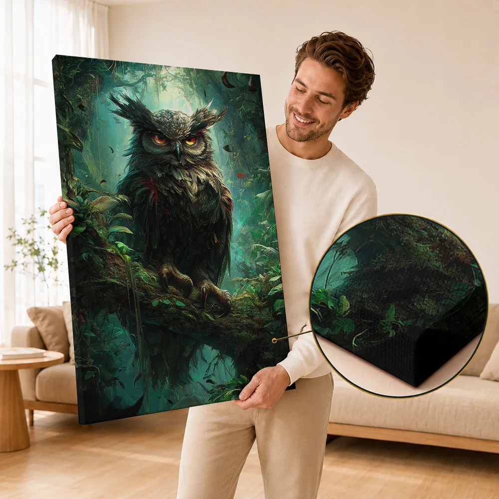 Forest Canvas Painting Poster Personalized Photo Modern Tranquil Design Wall Art For Home Office Or Study Housewarming Present