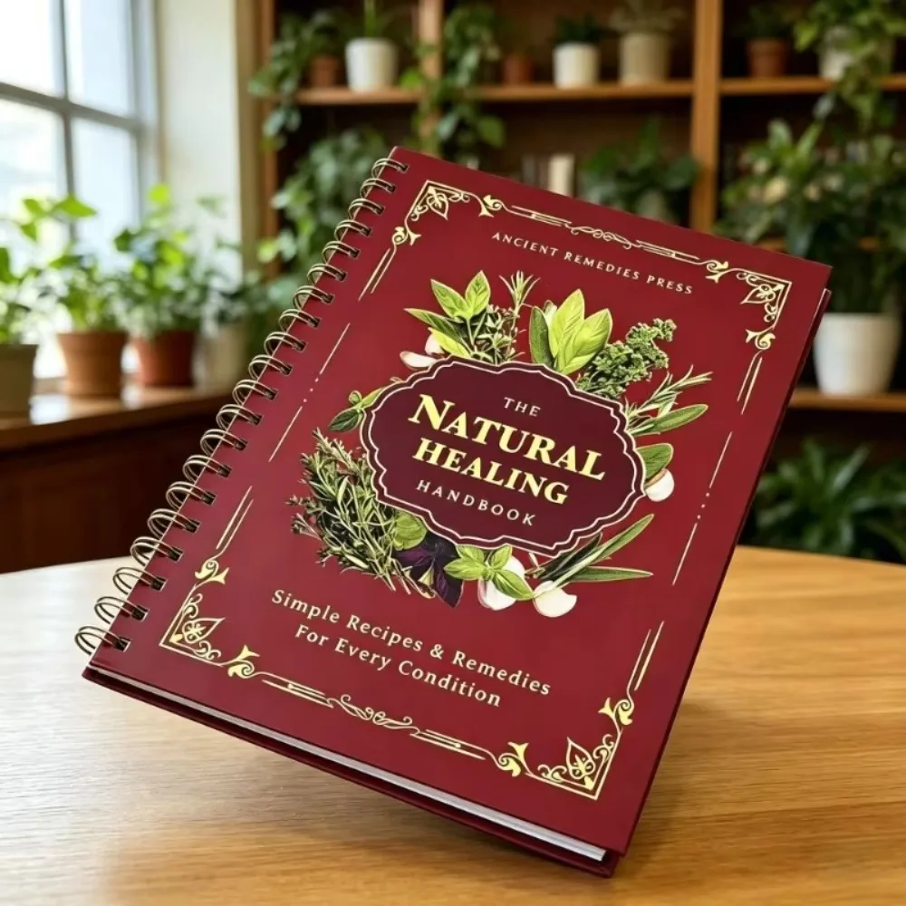 Spiral bound Herbal Handbook of Natural Healing | A Comprehensive Guide to Natural Therapy for Health Enthusiasts