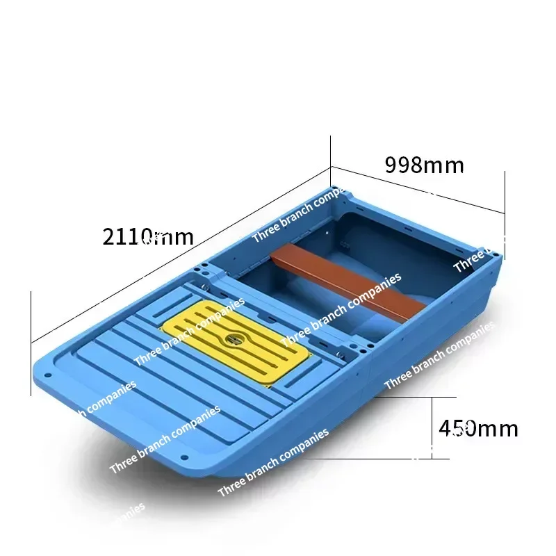 Fishing Boats Splicing Plastic Boat 3 Parts Folding Boat