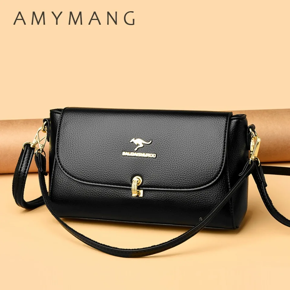 

Top Quality PU Leather Small Shoulder Bags for Women Messenger Bags with Two Strap Designer Small Crossbody Bag 2026 Sac A Main