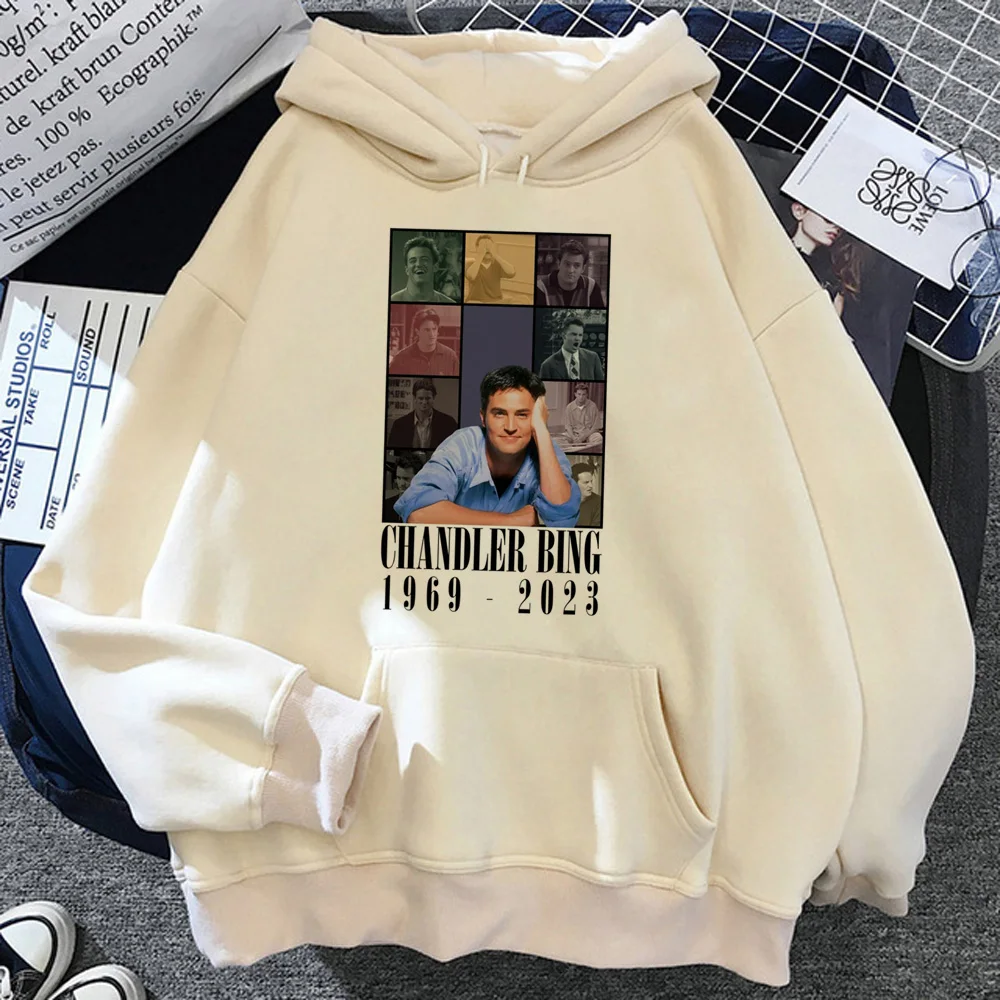 Chandler Bing-Sudadera con capucha para mujer, chándal gráfico de los años 90, y2k, Invierno