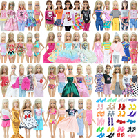 10 Pcs/Set Fashion Outfits Ba Doll Bie Shirt Pants Dress Shoes 11.5 Inch Doll Clothes Dollhouse 11.8\