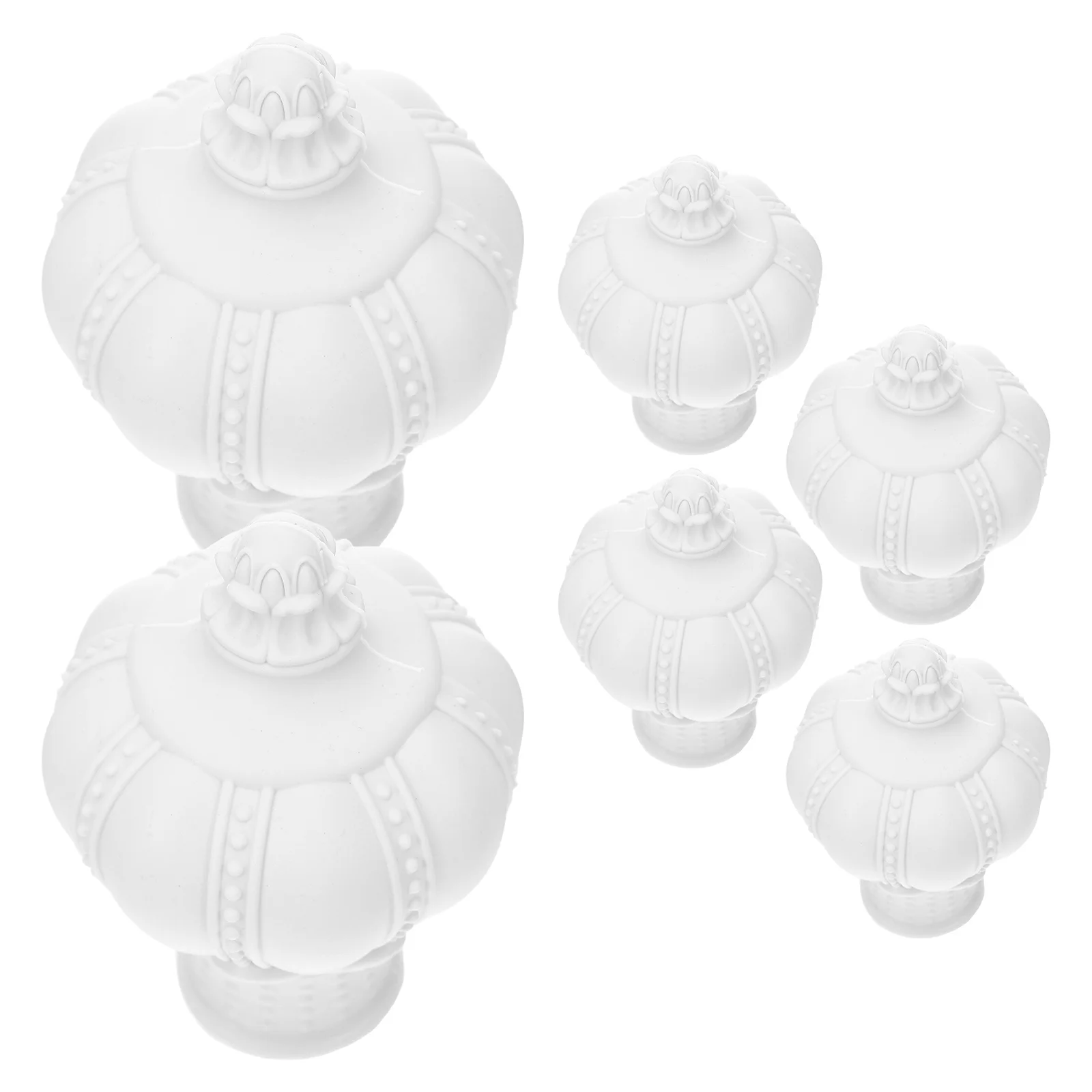 

6Pcs Curtain Rod Finials 30-32mm Plastic End Cap Modern Decorative Ends for Bedroom Living Room Office Home End Cap Curtain Rod