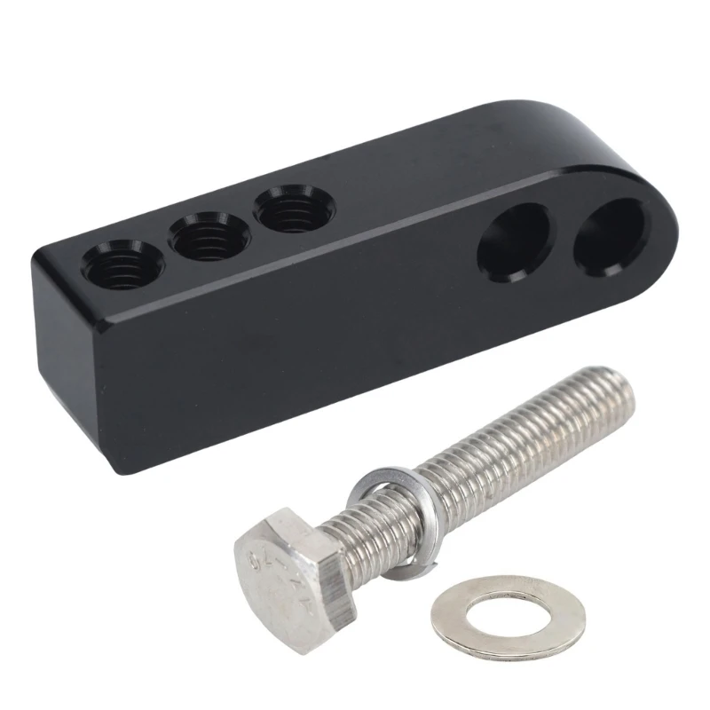 Motorcycle Headlight Support Bracket Machined Aluminum Mount with Included Bolt and Washers for Garage Repair