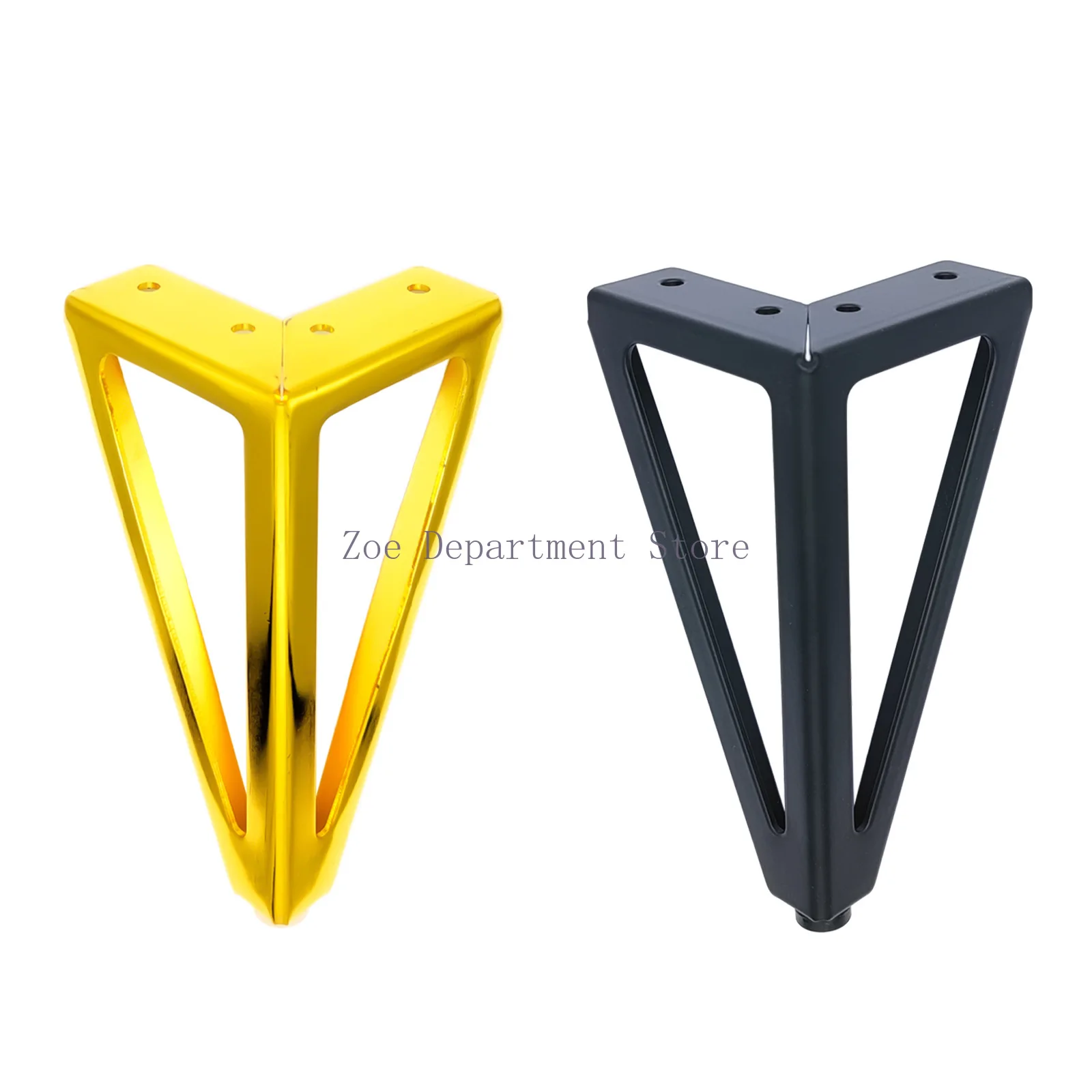 4pcs Height 15cm Legs for Furniture Metal Thickened Iron Sofa TV Cabinet Feet Bathroom Cabinet Bed Coffee Table Replacement Legs
