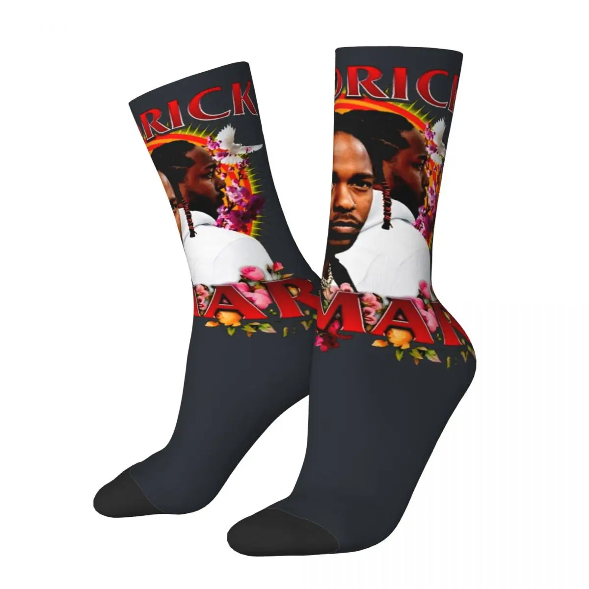 Funny Kendrick Lamar Mr Morale Classic Men's Socks Vintage pop rapper Hip Hop Seamless Crew Sock Gift Printed official-website