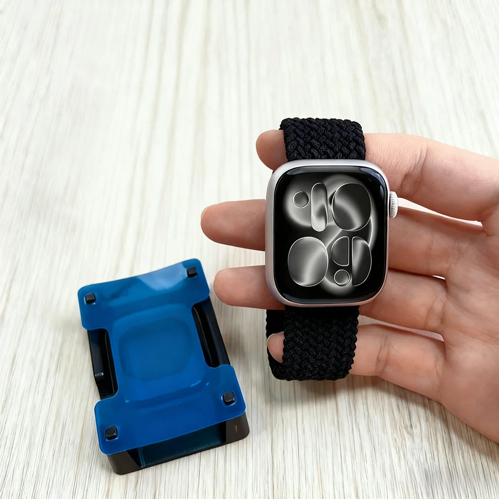 

1-5 шт. Защитная пленка для экрана Apple Watch Series 11-10 9-8-7-6 5 Se ultra 3/2 49 мм 42-46 мм 41 мм 45 мм 40 44 мм Инструмент позиционирования + пленка