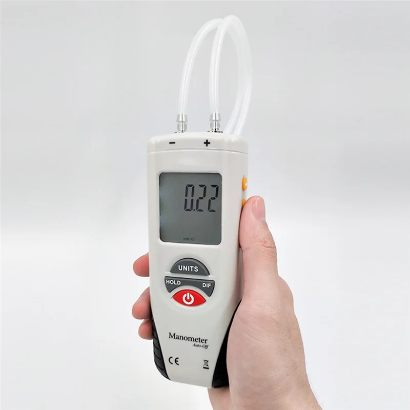 

Fresh HT-1890 Digital Dual Port Manometer Gas Pressure Gauge With Data Hold Air Pressure Meter For HVAC Use Teste