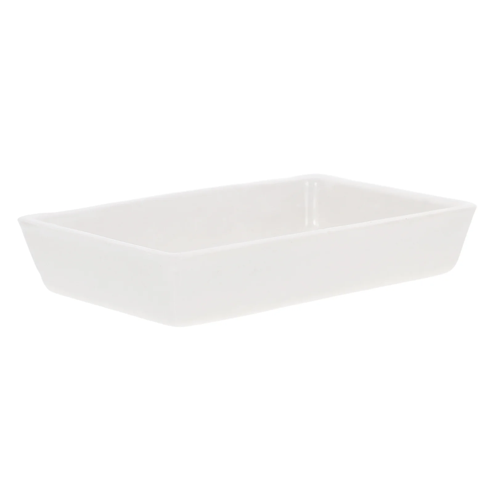 

Ceramic Burning Tray Rectangular High Temperature Resistant Laboratory Tray Large Capacity Ceramic Dish for Experimental Burning