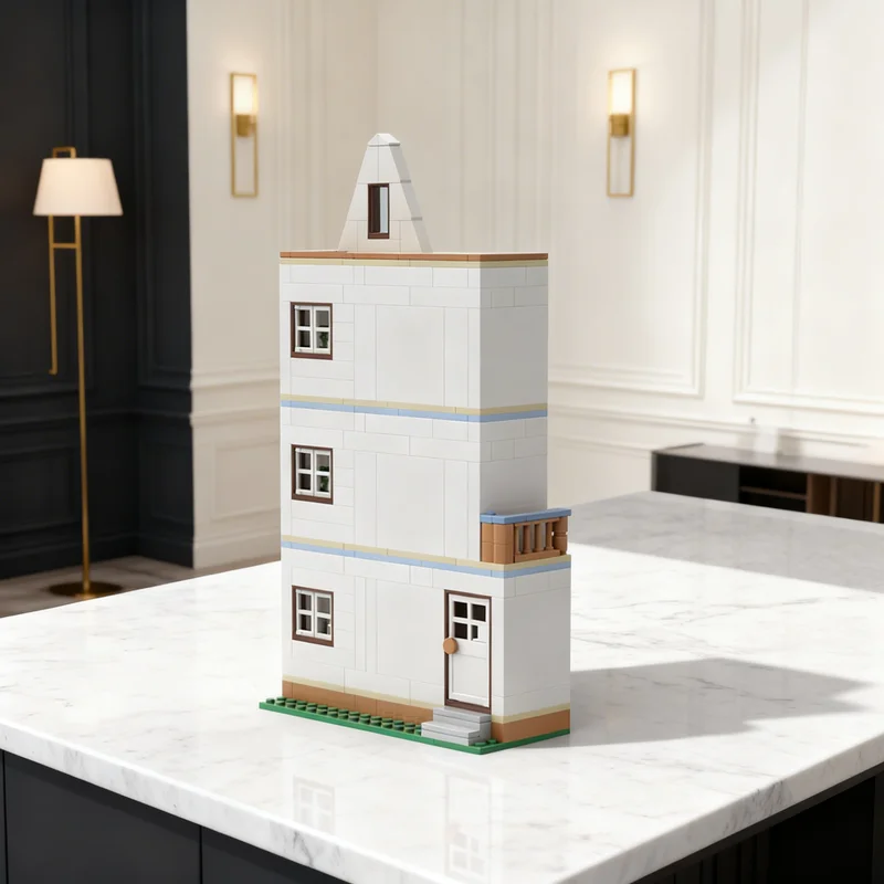 

241pcs MOC Castle Bed Breakfast Enclosure Compatible Friendse Model Building Blocks Architecture Toy Christmas Gifts Brick Kids