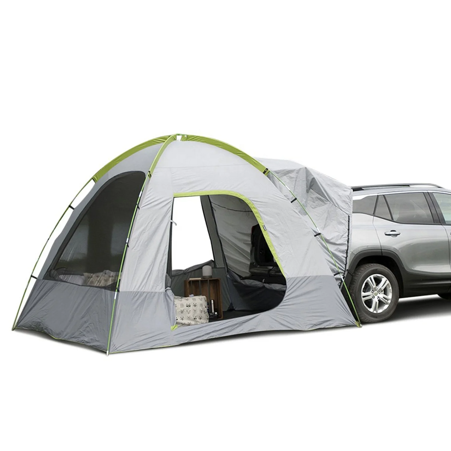 

Portable Double Layer Truck Camping SUV Tent, Waterproof PU2000mm Truck Bed Tent for 4-6 Persons,Vehicle Tent