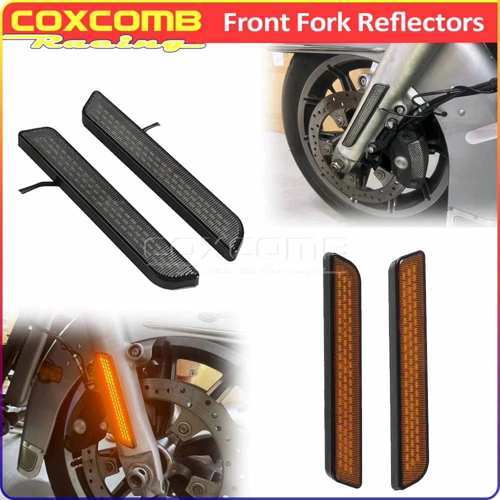 

Fork Reflective Decal Motorcycle Front Fork Turn Signal Indicator DRL For Harley Touring Road Glide FLTRX FLTRXSE CVO FLTRXSTSE