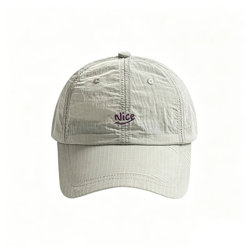 AliExpress NONE Lightweight Quick-Dry Baseball Cap Letter Embroidery Sun Hat Summer Sunscreen Breathable Sun Hat  Outdoor Cycling Sports Cap